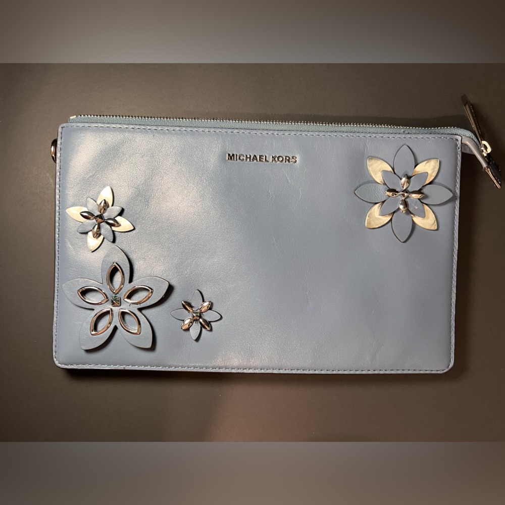 Michael Kors Envelope Clutch Blue